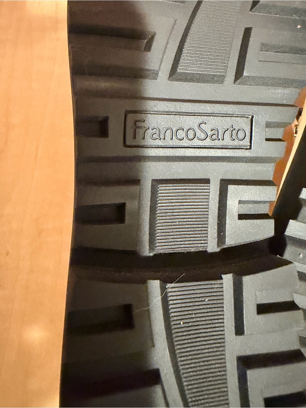 Franco Sarto Cream Leather Platform Penny Loafers - Picture 5 of 8